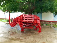 Одинокий носорог
